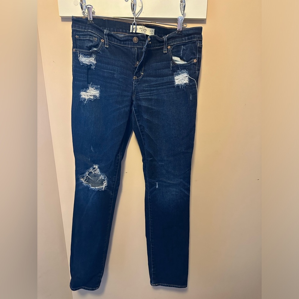 Abercrombie Distressed Denim - “Erin” (Size 8R)